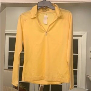 NWT Yellow Nike Golf Pullover
